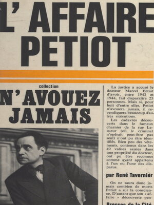 cover image of Alors rôdait dans l'ombre le docteur Petiot